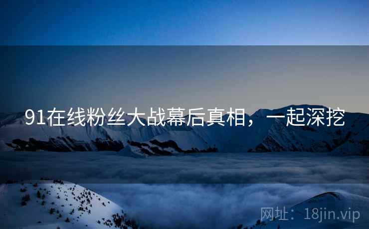 91在线粉丝大战幕后真相，一起深挖
