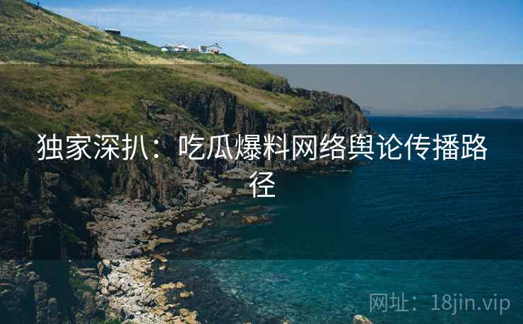 独家深扒：吃瓜爆料网络舆论传播路径